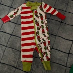 🍒🍒 0-3 Month Hanna Andersson Grinch Christmas Pajamas